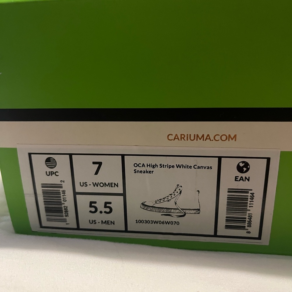 CARIUMA OCA high stripe white canvas sneaker
